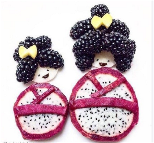 国外创意水果拼盘图片,让大人和孩子爱上水果