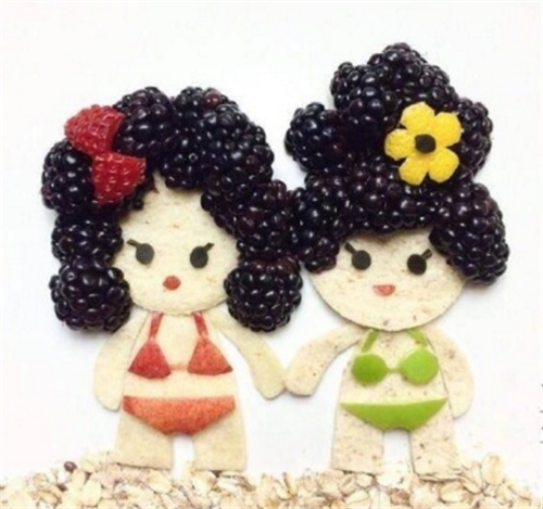 国外创意水果拼盘图片,让大人和孩子爱上水果