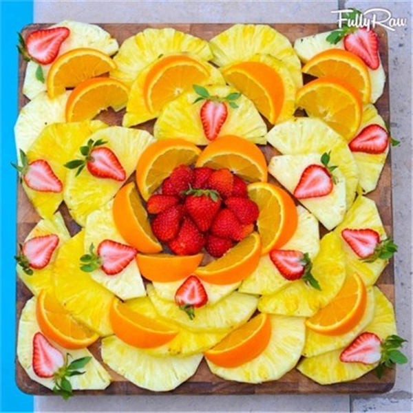 聚会创意水果拼盘图片,超简单的水果拼盘