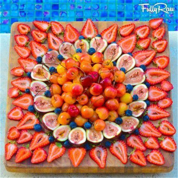 聚会创意水果拼盘图片,超简单的水果拼盘
