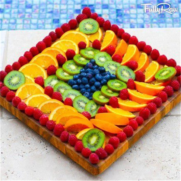 聚会创意水果拼盘图片,超简单的水果拼盘
