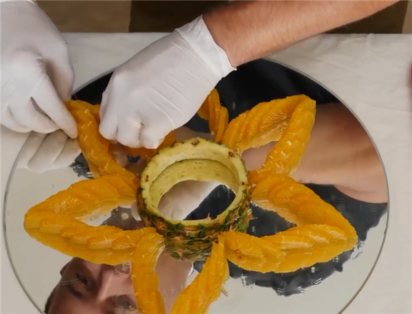 三种水果制作创意水果拼盘,家中也可以制作出高端水果拼盘