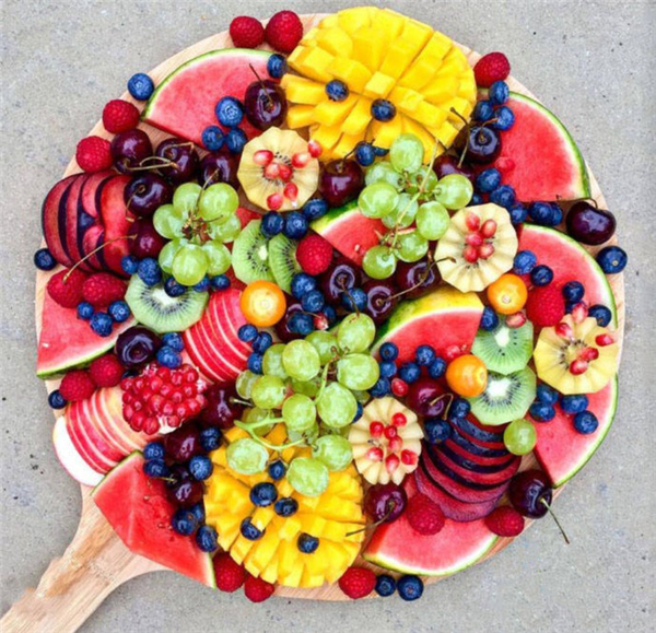 创意水果拼盘图片及做法 超好看的芒果系列家庭聚会水果拼盘